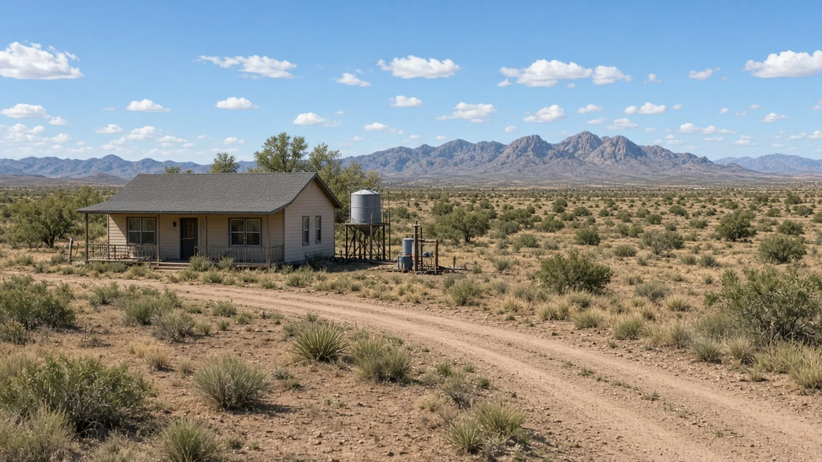 Rural Arizona house on a larger lot where USDA eligibility depends on the map, not the view